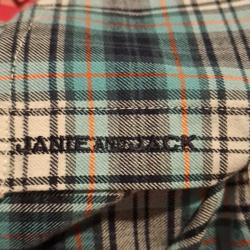 Janie and Jack baby boys 3-6 months plaid button down shirt - Picture 6 of 6